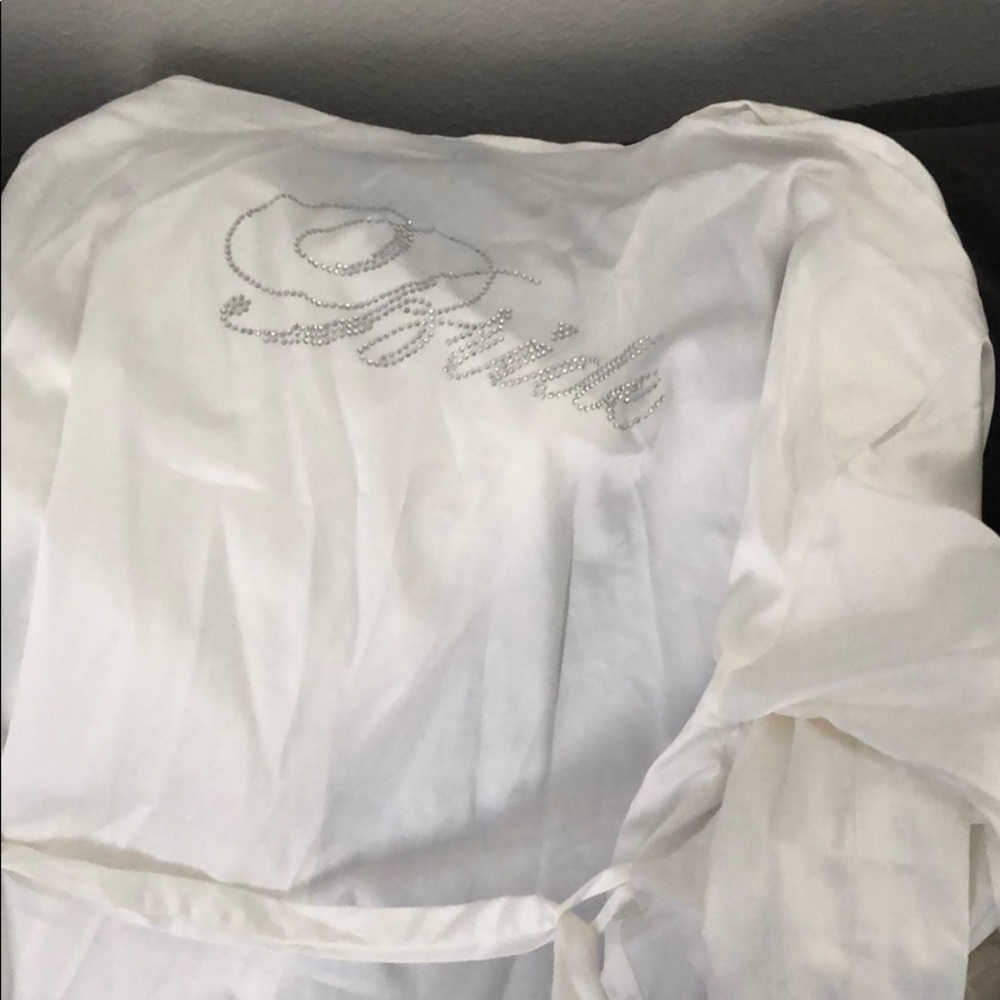 Silk bride robe